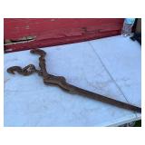 Vintage Steel Chain Load Binder With Hooks