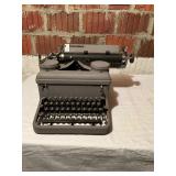 Gray Manual Typewriter with Round Keycaps