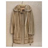 Alfred Schuman for Lilli Ann Beige Fur and Suede C