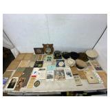 Collection of Military Hats and Ephemera
