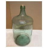 Large Green Glass Carboy with Cork Stopper