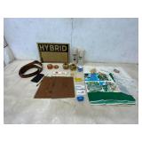 Assortment of Vintage Collectibles and Textiles