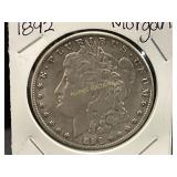 1892 Morgan Silver Dollar Coin