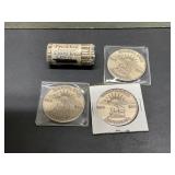 Set of 3 Eldridge Iowa Centennial Casino Tokens, S