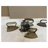 4 EARLY PRESSING IRONS