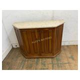 Wooden Cabinet with Marble Top
