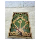 EARLY SLUGGER WOODEN PIN BALL GAME