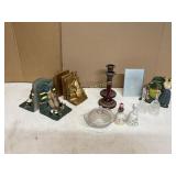 Mixed Lot of Decorative Items Including Bookends,