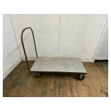 Industrial Metal Platform Cart with Steel Frame an