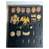 Collection of U.S. Military and Red Cross Pins and