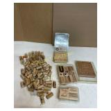 Rubber Stamps and Assorted Cork Collection