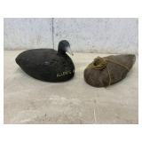 2 WOODEN DUCK DECOYS