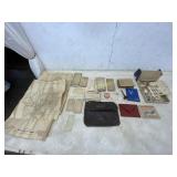 RATION BOOK   STAMPS   LETTERS   MAPS