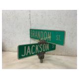 Vintage Metal Street Signs with Mounting Bracket