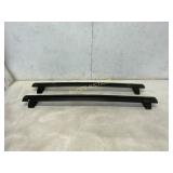 Pair of Black Aluminum Roof Rack Crossbars for Veh
