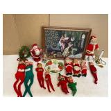 Collection of Vintage Christmas Decorations and Fi