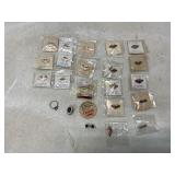 Collection of Pins, Ring, and Jewelry Items