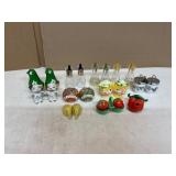 Collection of Ceramic and Glass Salt and Pepper Sh