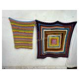 Handmade Crochet Afghans with Multicolor Patterns