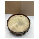 Vintage Wood-Frame Snare Drum with Metal Body