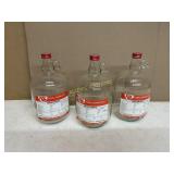 3 RC COLA GLASS GALLON  JUGS