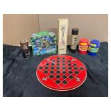 Group Lot of Board Games, Tin Containers, and Nove