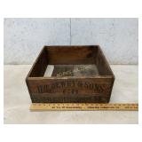 Wooden Crate Marked ï¿½H.T. Dewey & Sons Co.ï¿½