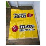 M&Mï¿½s Fan Pit Stop Yellow Plastic Banner