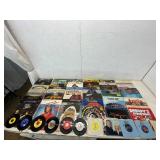 Collection Of Vinyl LPs And 45 RPM Records