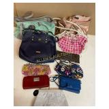 Collection Of 12 Handbags And Wallets Assorted Sty
