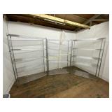 Set of Metal Wire Storage Shelves