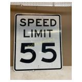 METAL 55 SPEED LIMIT SIGN
