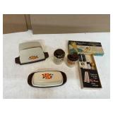 Mid-Century Kitchenware Set with Thermometer Kit
