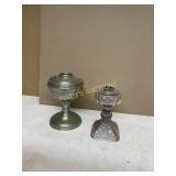 2 OIL LAMP BASES