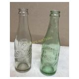 2 EMBOSSED DR PEPPER BOTTLES