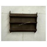 WOODEN EARLY WALL HANGING SHELF