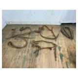 Assorted Horse Collars and Harness Hardware Set