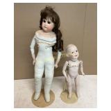 2 PORCELAIN DOLLS