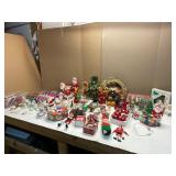 Assorted Holiday Decorations and Ornaments