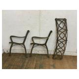 Cast Iron Bench Frame Components
