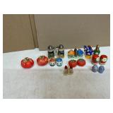 Collection of Decorative Salt and Pepper Shakers
