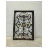 Decorative Metal Wall Panel with Ornamental Scroll