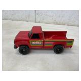 Red Tonka Metal Toy Pickup Truck with Decals