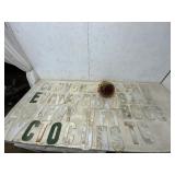 RED LIGHT WITH 50 METAL LETTERS