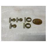 Brass Civil War-Era Style Belt Buckles and Plates