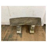 Carved Stone Bench with Base Carved Stone Bench with Base