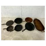 7 Cast Iron Cookware Pieces 7 Cast Iron Cookware Pieces