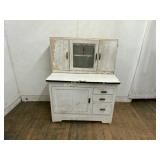 Hoosier Cabinet with Glass Panel Hoosier Cabinet with Glass Panel