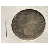 1901 Barber Silver Quarter 1901 Barber Silver Quarter