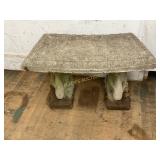 Concrete Bench With Horse Head Supports Concrete Bench With Horse Head Supports
